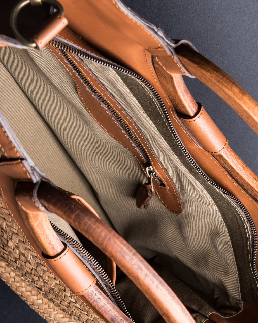 Woody Tote Bag Camel Teinté
