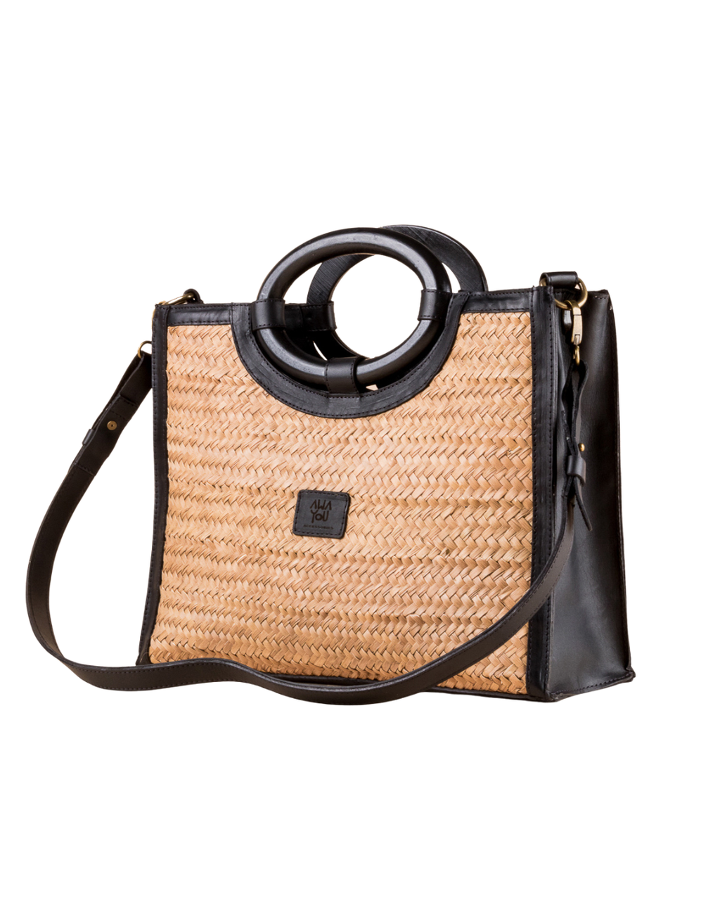 Woody Tote Bag Noir Teinté