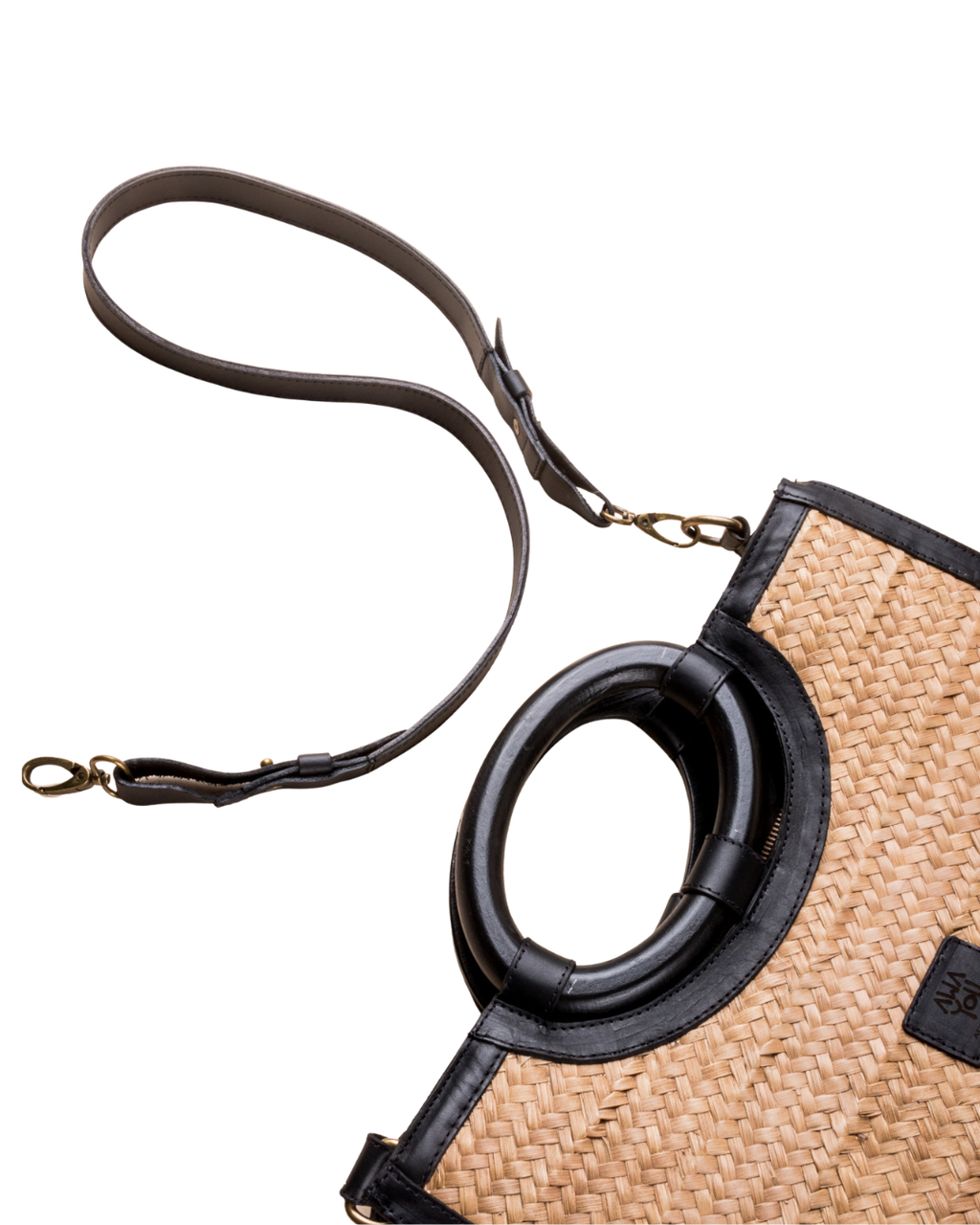 Woody Tote Bag Noir Teinté