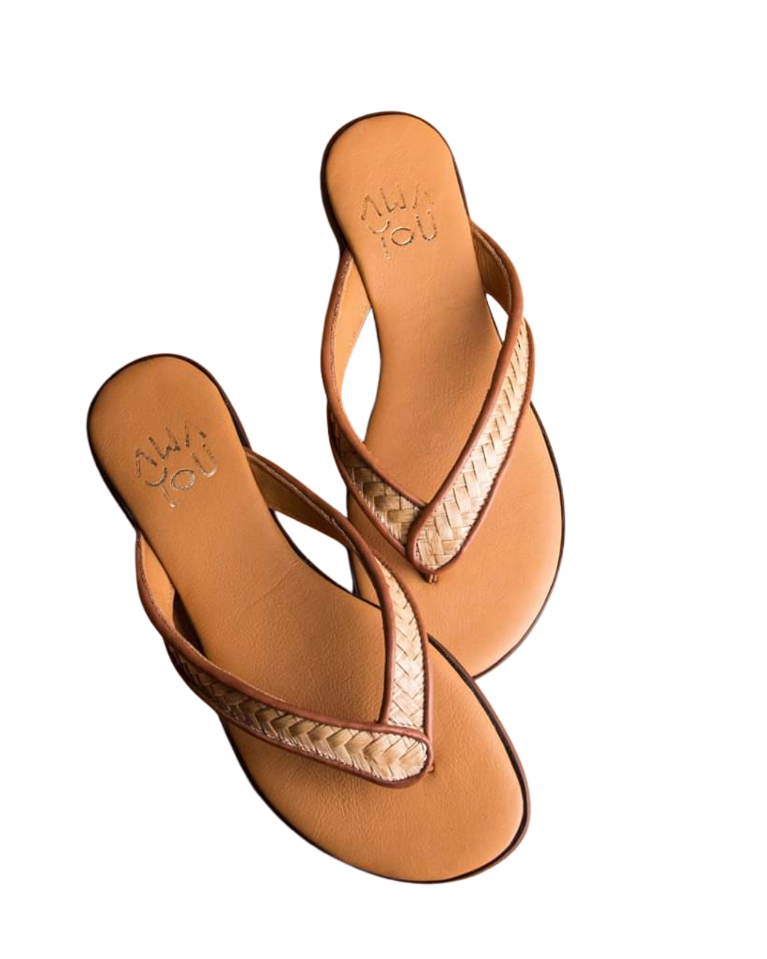 Tongs Palmier Teinté Camel