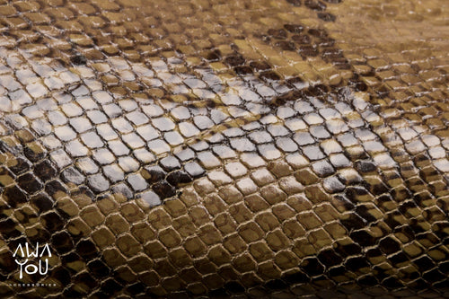 Babouches 2 en 1 serpent kaki