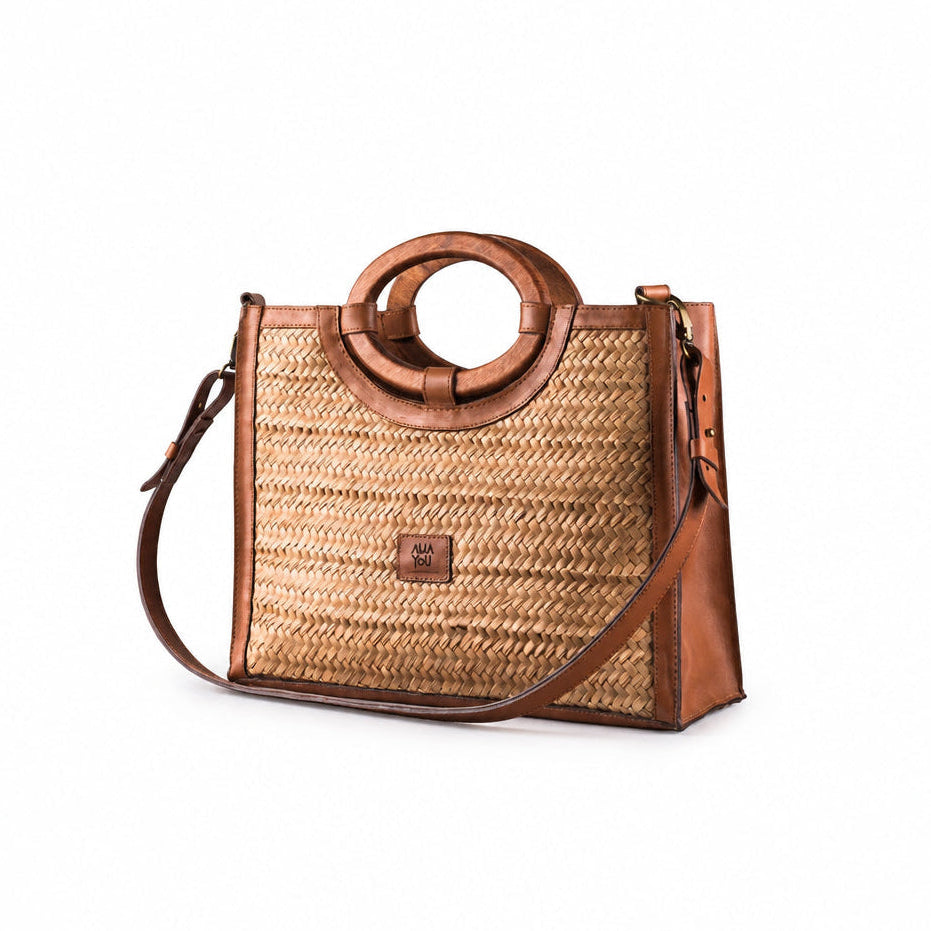 Tote Bag Medium Camel Teinté