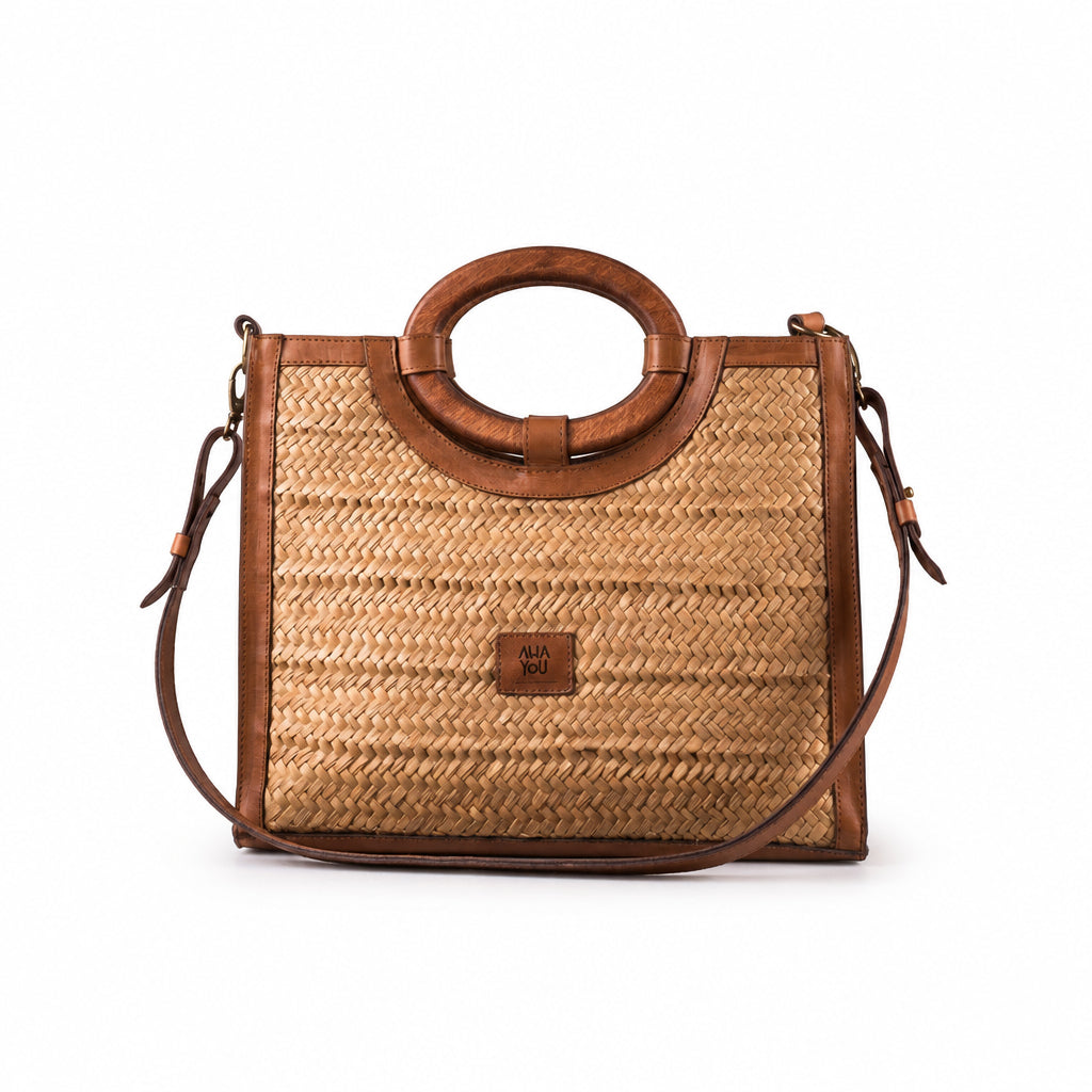 Tote Bag Medium Camel Teinté