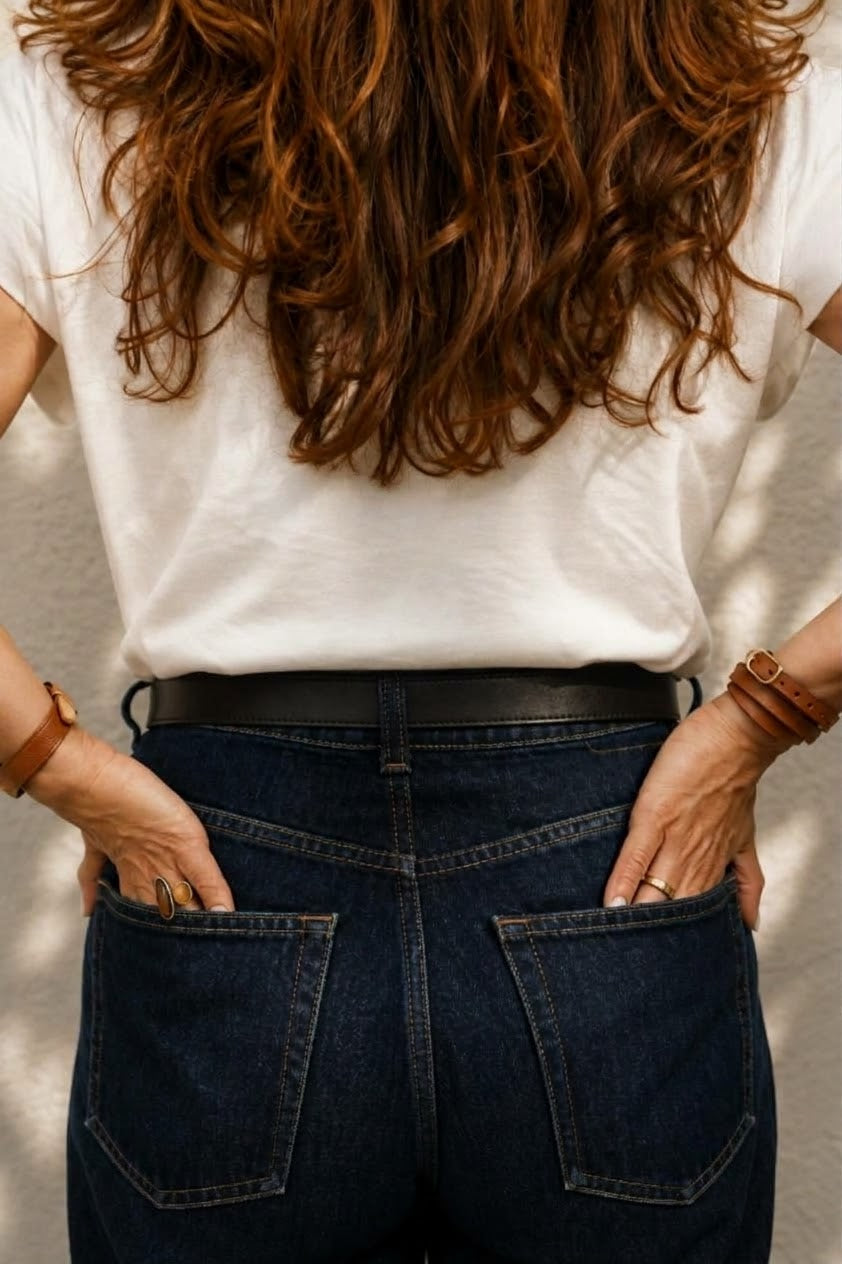 Ceinture Nouée Large Cuir Noire
