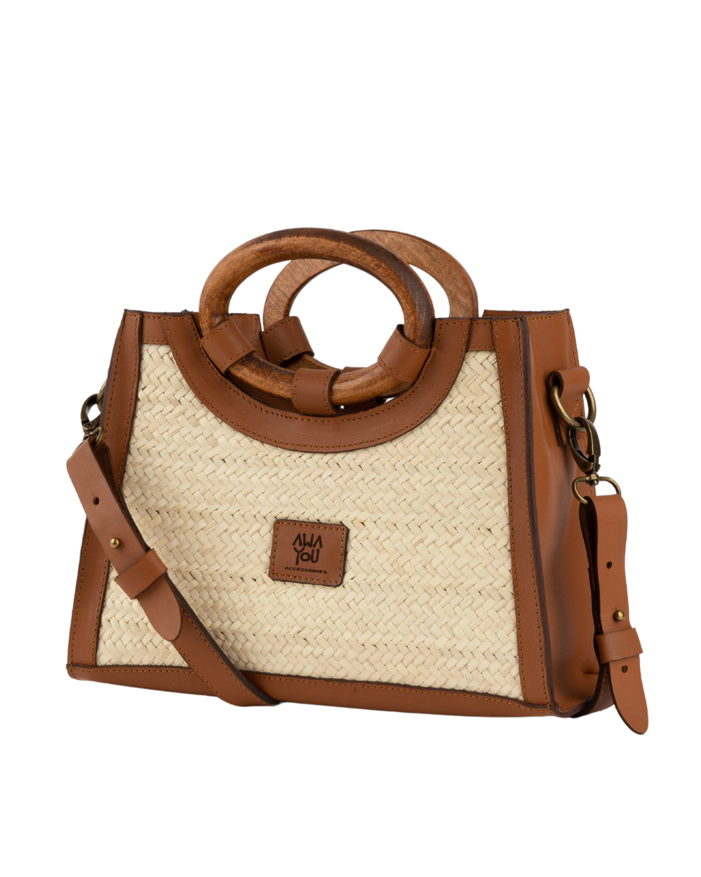 Mini Woody Tote Bag Camel Nature