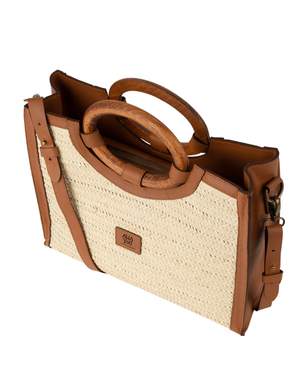 Woody Tote Bag Camel Nature