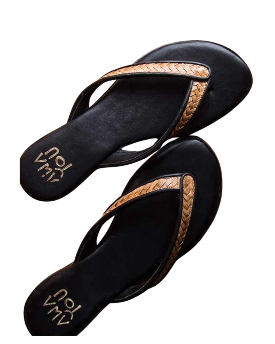 Tongs Palmier Teinté Noir